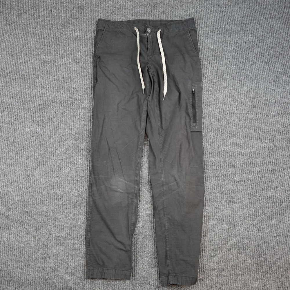 Vuori Ripstop Pants Womens Small Gray Elastic Waist Zip Pocket Stretch VW401 - Picture 1 of 9